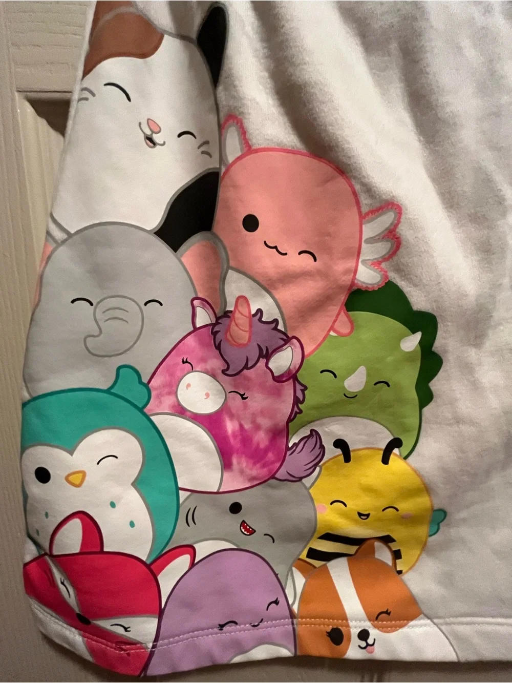 PUMA x Squishmallows Girls Graphic Print Crew Neck Dress White 6/XS